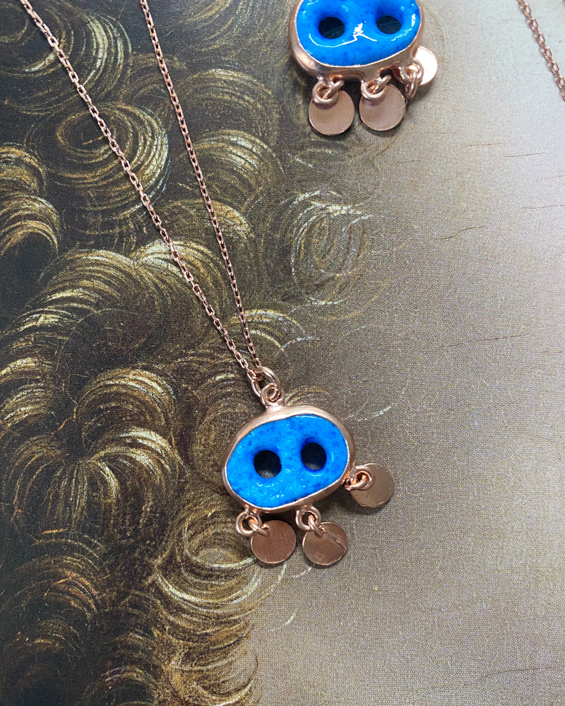 Blue Charm Necklace