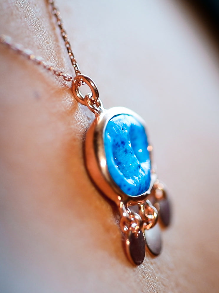 Blue Charm Necklace