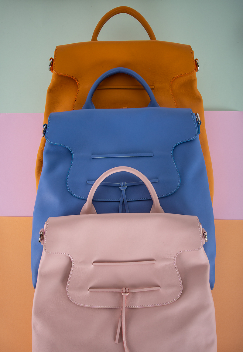 Rainbow Soft Leather Backpack